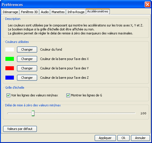 Prfrences des acclromtres